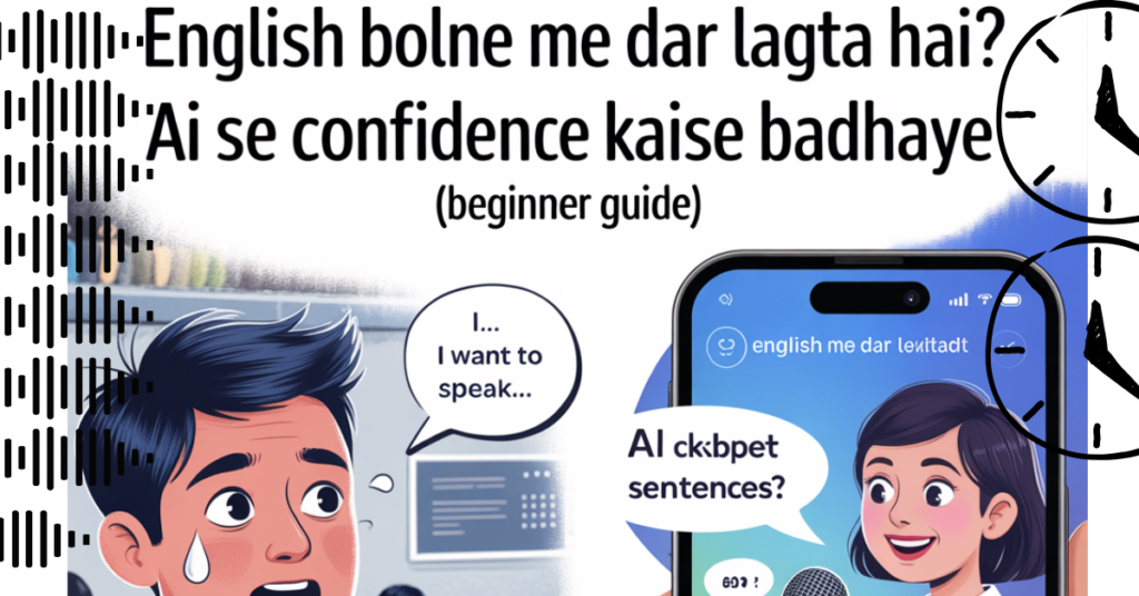English Bolne Me Dar Lagta Hai? AI Se Confidence Kaise Badhaye (Beginner Guide)