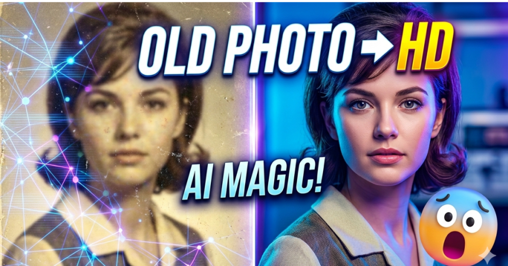 AI se purani photo ko clear kaise kare